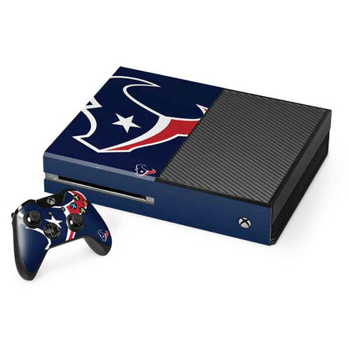NFL Houston Texans Large Logo Xbox One Console and Controller Bundle Skin