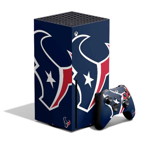 NFL Houston Texans Large Logo Xbox Series X Bundle Skin