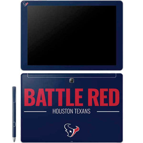 NFL Houston Texans Team Motto Galaxy Book 12in Skin