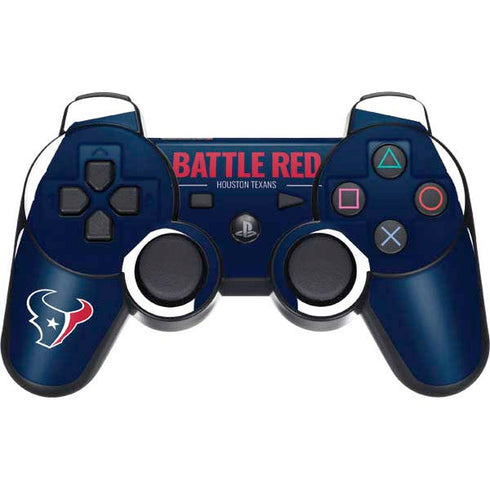 NFL Houston Texans Team Motto PS3 Dual Shock wireless controller Skin