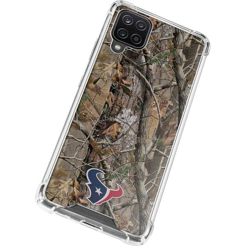 NFL Houston Texans Realtree AP Camo Galaxy A12 Clear Case