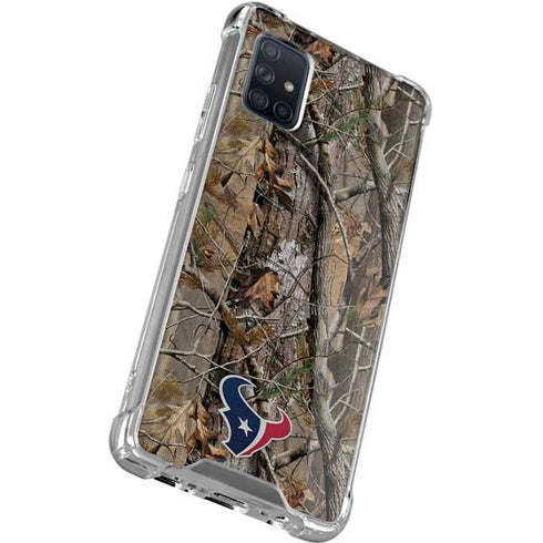 NFL Houston Texans Realtree AP Camo Galaxy A51 5G Clear Case
