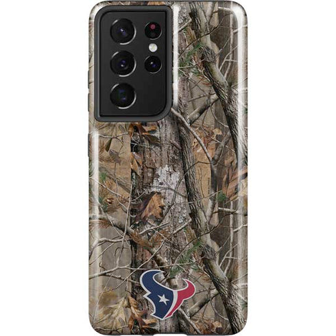 NFL Houston Texans Realtree AP Camo Galaxy S21 Ultra 5G Pro Case