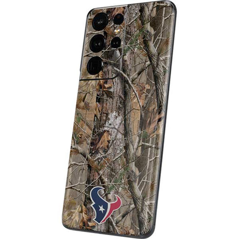 NFL Houston Texans Realtree AP Camo Galaxy S21 Ultra 5G Skin