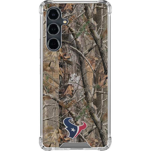 NFL Houston Texans Realtree AP Camo Galaxy S23 FE Clear Case