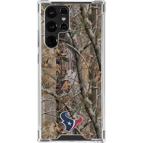 NFL Houston Texans Realtree AP Camo Galaxy S23 Ultra Clear Case