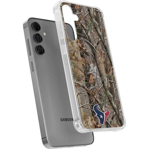 NFL Houston Texans Realtree AP Camo Galaxy S24 Plus Clear Case