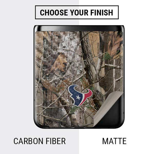 NFL Houston Texans Realtree AP Camo Galaxy Z Flip Skin