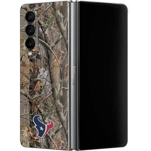 NFL Houston Texans Realtree AP Camo Galaxy Z Fold4 5G Skin