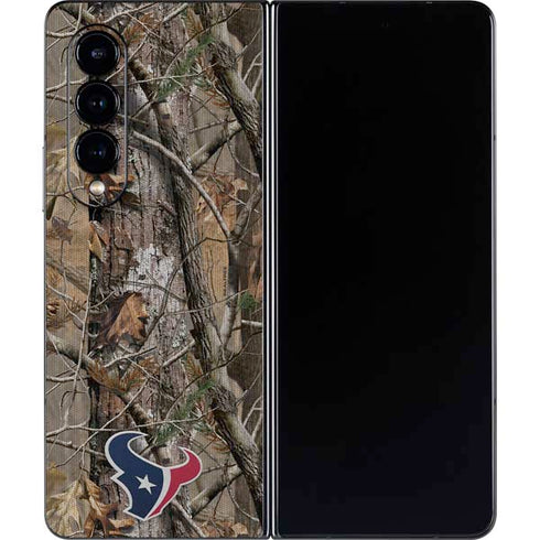 NFL Houston Texans Realtree AP Camo Galaxy Z Fold4 5G Skin