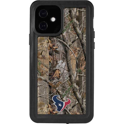 NFL Houston Texans Realtree AP Camo iPhone 12 Waterproof Case