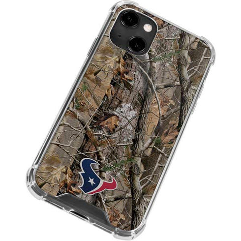 NFL Houston Texans Realtree AP Camo iPhone 14 Clear Case