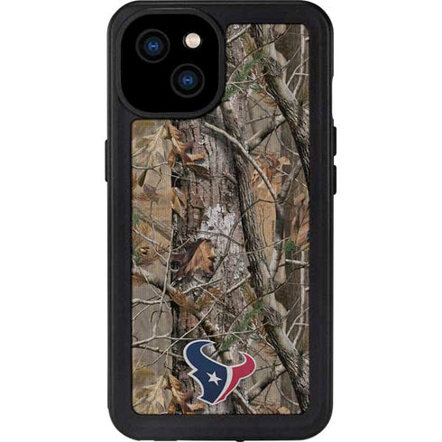 NFL Houston Texans Realtree AP Camo iPhone 15 Plus Waterproof Case