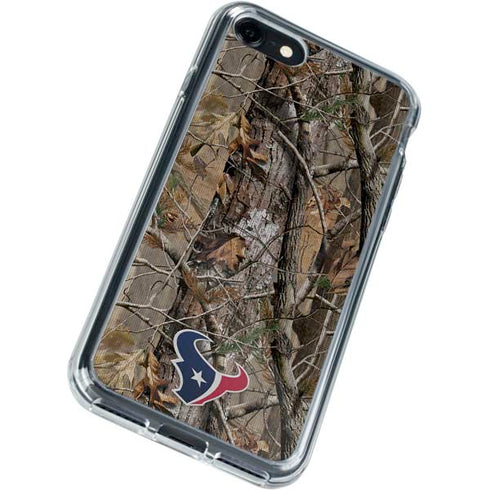NFL Houston Texans Realtree AP Camo iPhone SE (2nd & 3rd Gen) Clear Case