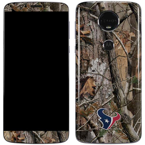 NFL Houston Texans Realtree AP Camo Moto E5 Plus Skin