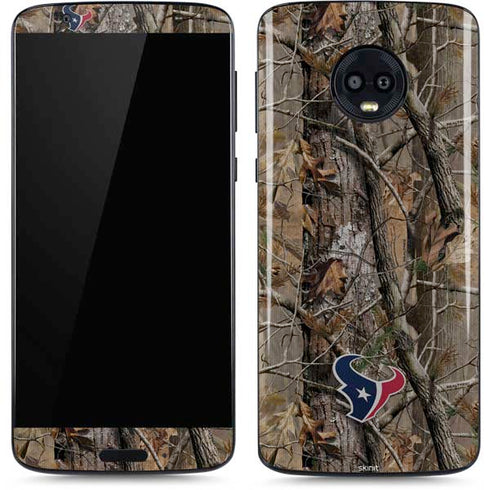NFL Houston Texans Realtree AP Camo Moto G6 Skin