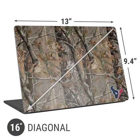 NFL Houston Texans Realtree AP Camo Universal Laptop 16in (13 x 9.4in) Skin