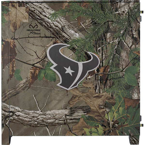NFL Houston Texans Realtree Xtra Green Camo Corsair 4000D Tempered Glass Mid-Tower ATX Case Skin