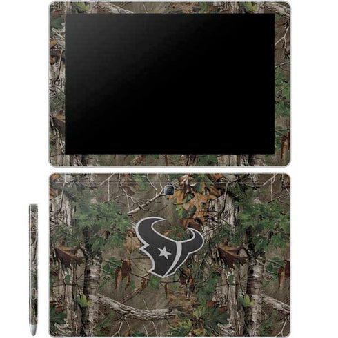 NFL Houston Texans Realtree Xtra Green Camo Galaxy Book 12in Skin