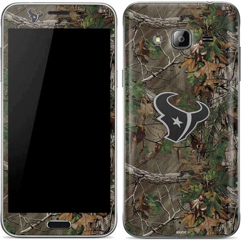 NFL Houston Texans Realtree Xtra Green Camo Galaxy J3 Skin