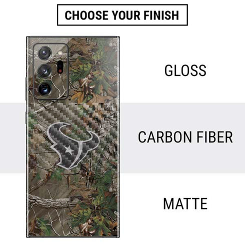 NFL Houston Texans Realtree Xtra Green Camo Galaxy Note20 Ultra 5G Skin