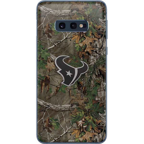 NFL Houston Texans Realtree Xtra Green Camo Galaxy S10e Skin