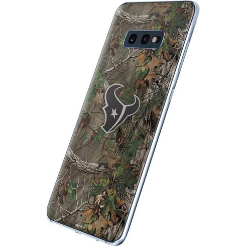 NFL Houston Texans Realtree Xtra Green Camo Galaxy S10e Skin