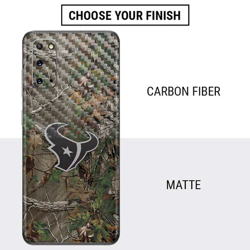 NFL Houston Texans Realtree Xtra Green Camo Galaxy S20 Skin