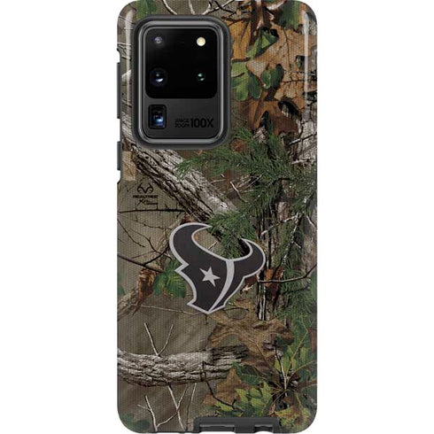NFL Houston Texans Realtree Xtra Green Camo Galaxy S20 Ultra 5G Pro Case