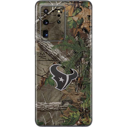 NFL Houston Texans Realtree Xtra Green Camo Galaxy S20 Ultra 5G Skin