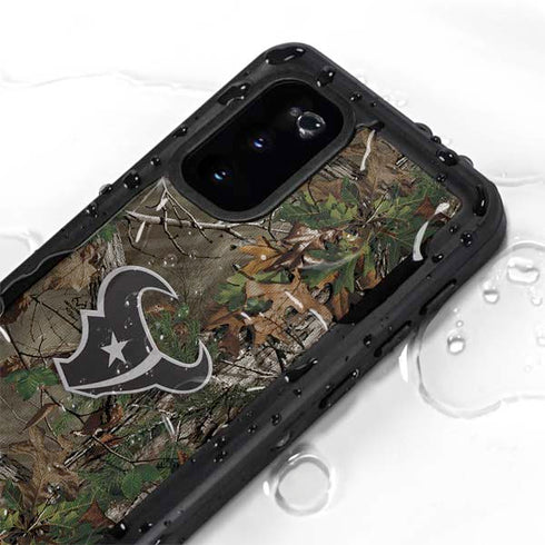 NFL Houston Texans Realtree Xtra Green Camo Galaxy S20 Waterproof Case