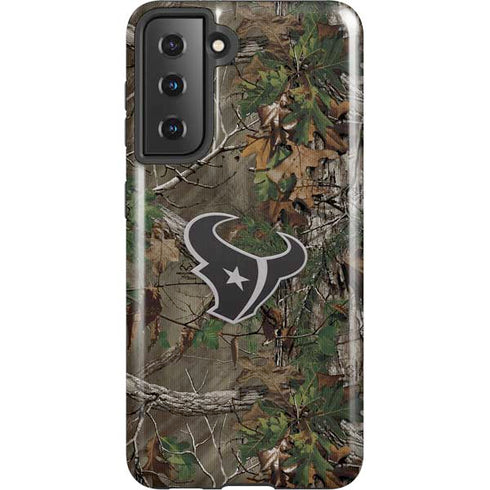 NFL Houston Texans Realtree Xtra Green Camo Galaxy S21 5G Pro Case