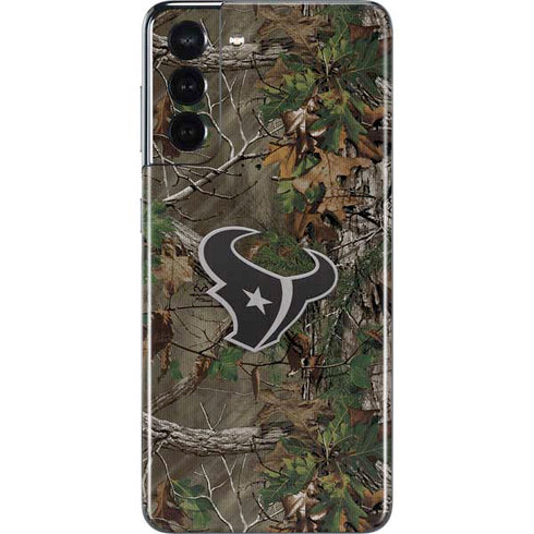 NFL Houston Texans Realtree Xtra Green Camo Galaxy S21 5G Skin