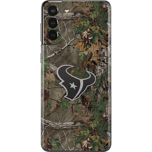 NFL Houston Texans Realtree Xtra Green Camo Galaxy S21 Plus 5G Skin