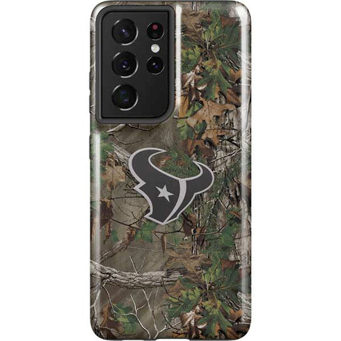 NFL Houston Texans Realtree Xtra Green Camo Galaxy S21 Ultra 5G Pro Case