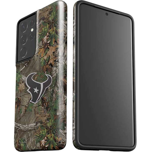 NFL Houston Texans Realtree Xtra Green Camo Galaxy S21 Ultra 5G Pro Case