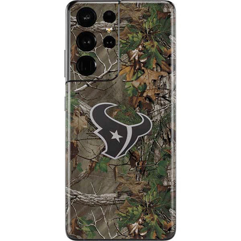 NFL Houston Texans Realtree Xtra Green Camo Galaxy S21 Ultra 5G Skin