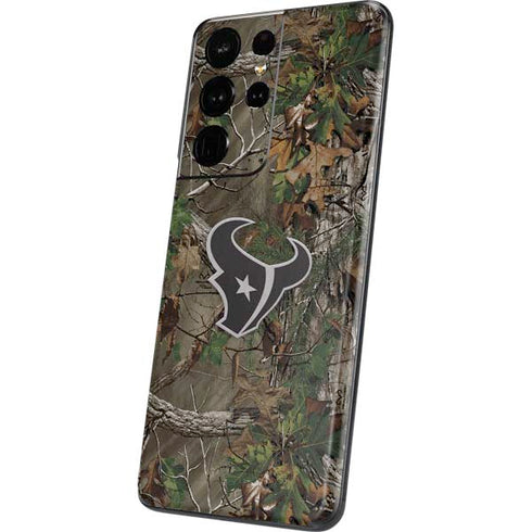 NFL Houston Texans Realtree Xtra Green Camo Galaxy S21 Ultra 5G Skin