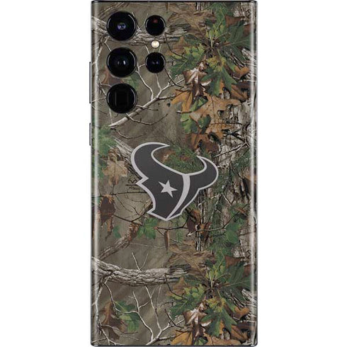 NFL Houston Texans Realtree Xtra Green Camo Galaxy S22 Ultra Skin