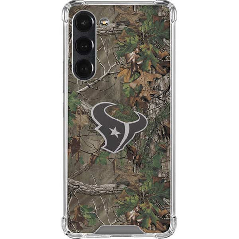 NFL Houston Texans Realtree Xtra Green Camo Galaxy S23 Plus Clear Case