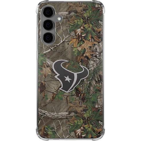 NFL Houston Texans Realtree Xtra Green Camo Galaxy S24 Plus Clear Case