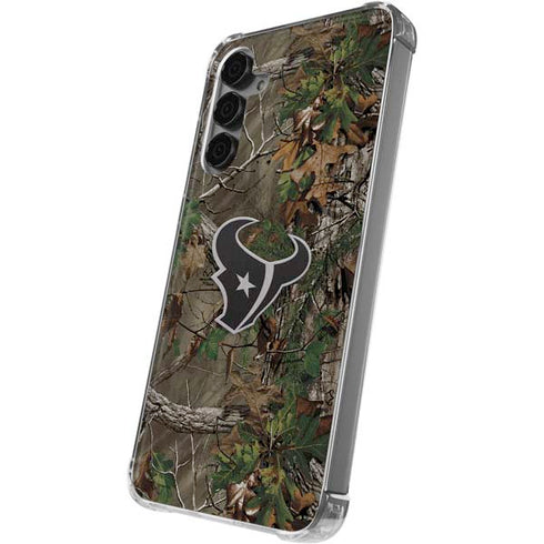 NFL Houston Texans Realtree Xtra Green Camo Galaxy S24 Plus Clear Case