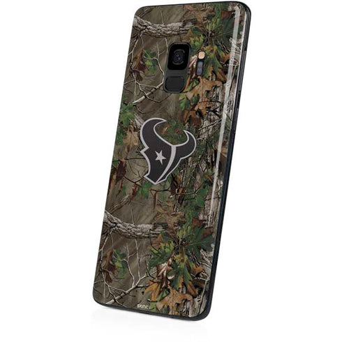 NFL Houston Texans Realtree Xtra Green Camo Galaxy S9 Skin