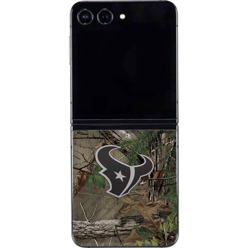 NFL Houston Texans Realtree Xtra Green Camo Galaxy Z Flip5 5G Skin