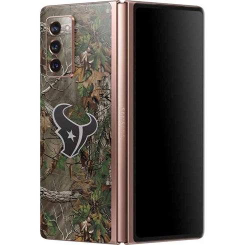 NFL Houston Texans Realtree Xtra Green Camo Galaxy Z Fold2 5G Skin