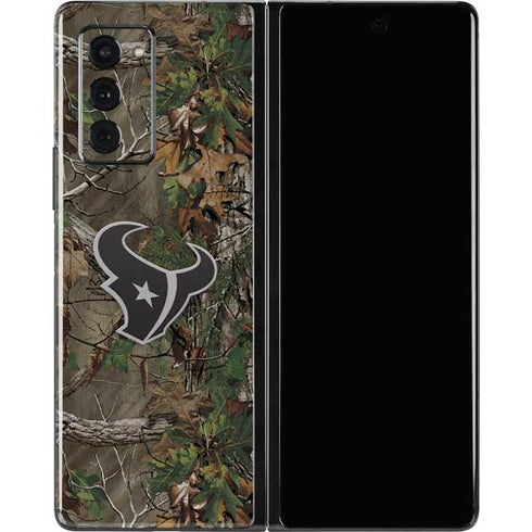 NFL Houston Texans Realtree Xtra Green Camo Galaxy Z Fold2 5G Skin