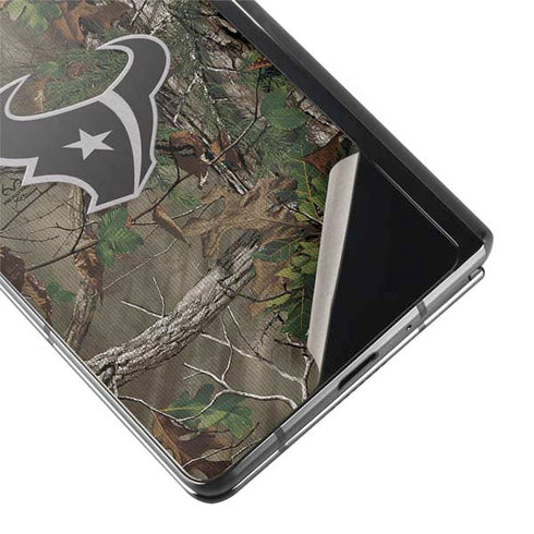 NFL Houston Texans Realtree Xtra Green Camo Galaxy Z Fold2 5G Skin