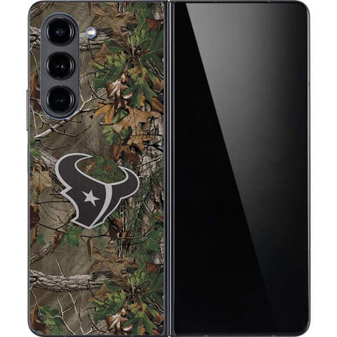 NFL Houston Texans Realtree Xtra Green Camo Galaxy Z Fold5 5G Skin