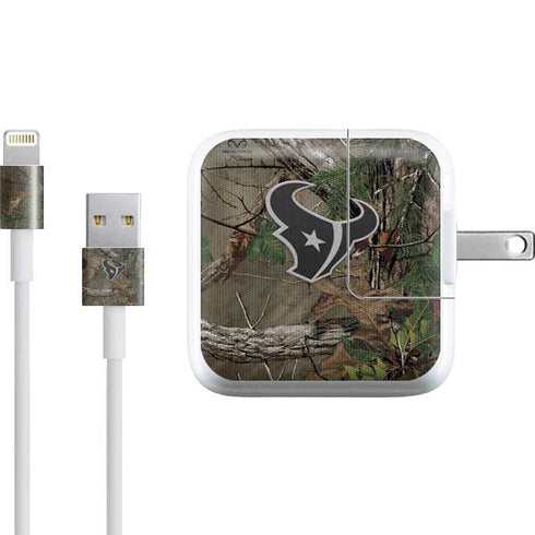 NFL Houston Texans Realtree Xtra Green Camo iPad Charger (10W USB) Skin