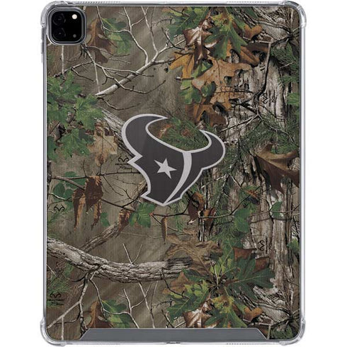 NFL Houston Texans Realtree Xtra Green Camo iPad Pro 12.9in (2020) Clear Case